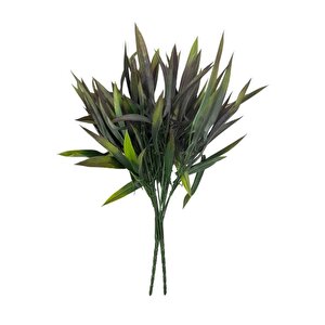 Yapay Çiçek Bambu Grass Koyu Yeşil 40cm Demet Garnitür Aradal Dekoratif Yapay Bitki