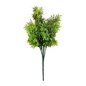 Yapay Çiçek Mimoza Yapraklı 45cm Demet Garnitür Yeşi̇l Aradal Dekoratif Yapay Bitki