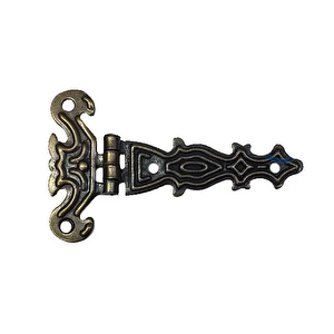 Dekoratif, Sac Tek Kuyruklu Menteşe - 40x68 Mm, Küçük, Antik, 1 Adet T20