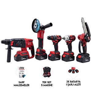 Cheli̇kbei Beşli̇ Set Mw350r (10mm Ç.mandren+s.sıkma+ş.spral+ş.hilti+budama)