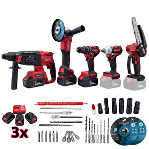 Cheli̇kbei Beşli̇ Set Mw350r (10mm Ç.mandren+s.sıkma+ş.spral+ş.hilti+budama)