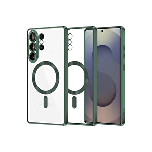Evimdeyokyok Samsung Galaxy S26 Ultra Kross Magneticsafe Kapak - Koyu Yeşil