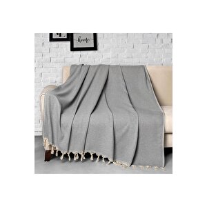 Trendy Koltuk Örtüsü Gri 2'li Set 170x300cm