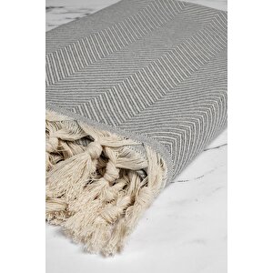 Trendy Koltuk Örtüsü Gri 2'li Set 170x230cm