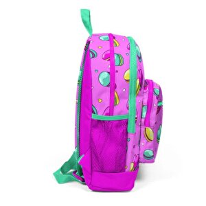 Açık Pembe Makaron Desenli Okul Çantası 23462