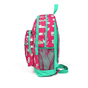 Pembe Kuzu Desenli Okul Çantası 23466