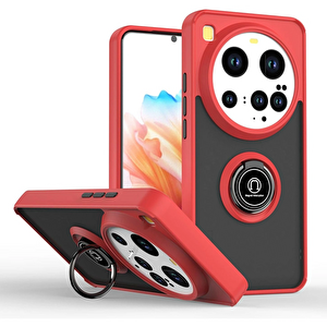 Evimdeyokyok Xiaomi Mi 15 Ultra Kılıf Montreal Yüzüklü Silikon Kapak - Kırmızı