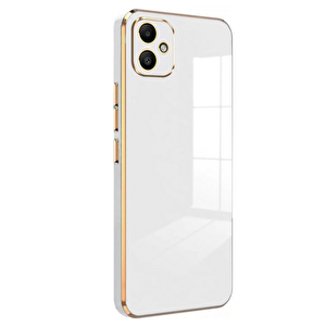 Evimdeyokyok Samsung Galaxy A05 Kılıf Volet Silikon - Beyaz