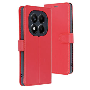 Evimdeyokyok Xiaomi Redmi Note 14 4g Kılıf Trend S Plus Kapaklı Kılıf - Kırmızı