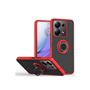 Evimdeyokyok Xiaomi Redmi Note 13 Pro 4g Montreal Yüzüklü Silikon Kapak - Kırmızı