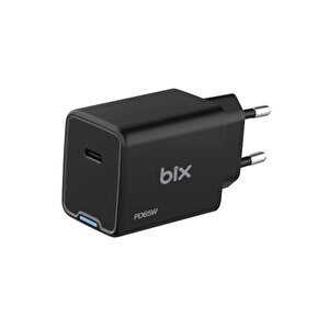 Bix Bx1p65g-bk 65w Şarj Adaptör (type-c) Siyah Pps Özelli̇kli̇