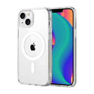 Evimdeyokyok Apple İphone 15 Combo Sert Şeffaf Magsafe Kapak - Şeffaf
