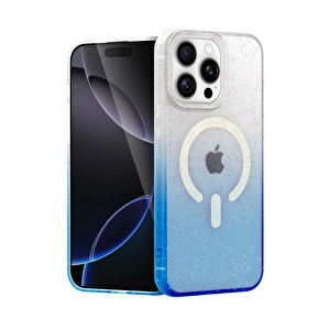 Evimdeyokyok Apple İphone 14 Pro Max Pummel Shiny Magsafe Kapak - Mavi