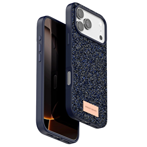 Evimdeyokyok Onegif Apple İphone 17 Pro Bright Simli Kapak - Mavi