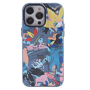 Evimdeyokyok Apple İphone 14 Pro Max Kılıf Prada Desenli Kapak - Prada Pembe - 1