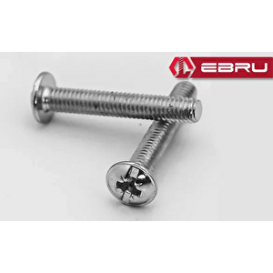 Yuvarlak Yıldız Başlı Rysb Kulp Vidası, Civata M4x50 - 500 Adet T20