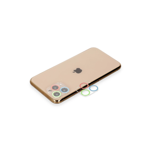Evimdeyokyok Apple İphone 11 Pro Renkli Kamera Lens Koruma Cam - Mavi-yeşil T20