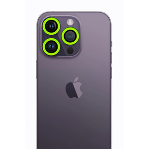 Evimdeyokyok Apple İphone 12 Pro Max Neon Fosforlu Kamera Lens - Yeşil T20