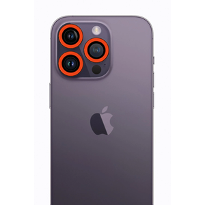 Evimdeyokyok Apple İphone 12 Pro Max Neon Fosforlu Kamera Lens - Turuncu T20