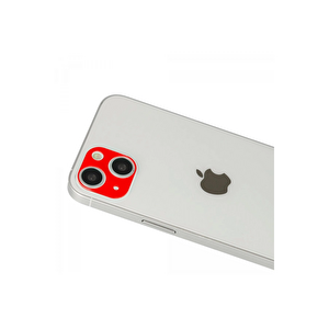 Evimdeyokyok Apple İphone 13 Rainbow Kamera Lens Koruma Cam - Kırmızı T20