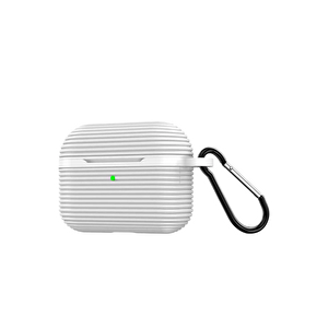 Evimdeyokyok Apple Airpods Pro 3 (3.nesil) Raven Silikon Kılıf - Beyaz T20
