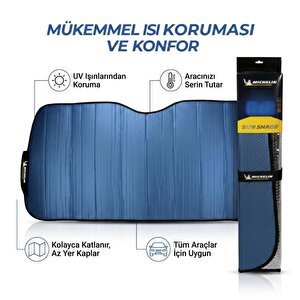 Michelin Mc3000 130x70cm Universal Balonlu Premium Ön Cam Güneşliği
