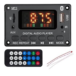 Magicvoice Mv-15560 Bluetooth/usb/tf/aux Mp3 Dekoder Modül 5w+5w Stereo Amfili Dijital Ekranlı