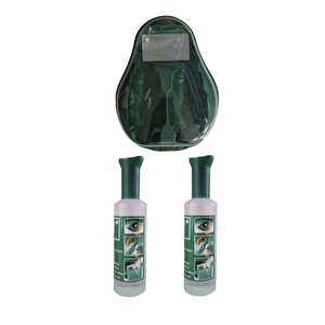 Göz Duşu Solüsyonu İstasyonu Set (braun Yeşil Kapak Göz Solusyon 500 Ml 2 Adet)