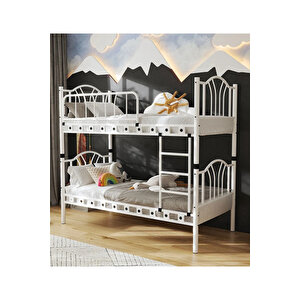 Bella Vintage Esintili Lüks Metal Ranza Beyaz 90x200