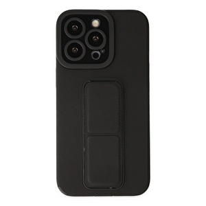 Evimdeyokyok Apple İphone 13 Pro Kılıf Mega Standlı Silikon - Siyah