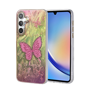 Evimdeyokyok Samsung Galaxy A34 5g Kılıf Blade Aynalı Desenli Kapak - Desen 5