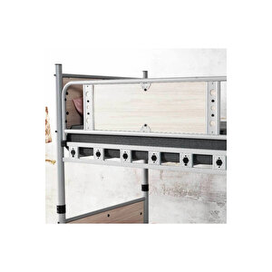 Elegan Modern Metal Ranza & Karyola Seti Cappuccino 90x200