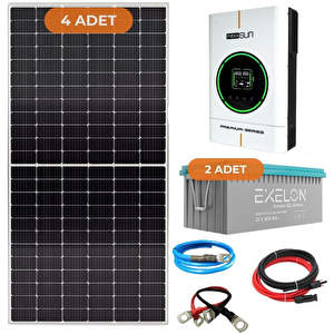 4 Kw Hazır Tak Çalıştır Solar Enerji Paketi