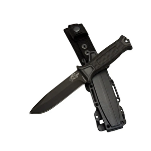 Evimdeyokyok Tiger Tactical Htm 1041 A Siyah Outdoor / Survival Bıçak 27cm - Kauçuk Sap, Kılıflı T20