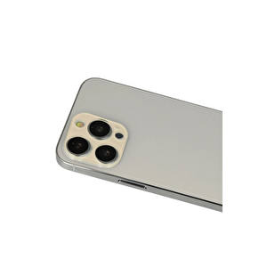Evimdeyokyok Apple İphone 12 Pro Rainbow Kamera Lens Koruma Cam - Gold T20