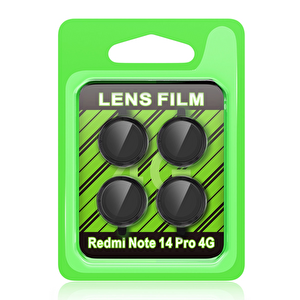Evimdeyokyok Xiaomi Redmi Note 14 Pro 4g Raze Metal Kamera Lens - Siyah T20