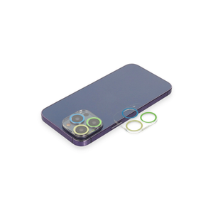 Evimdeyokyok Apple İphone 12 Pro Max Renkli Kamera Lens Koruma Cam - Yeşil-sarı T20