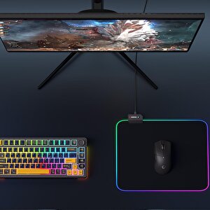 Mp-21 Pulsar M Rgb Ledli 252x328x3 Mm Siyah Oyuncu Mouse Pad