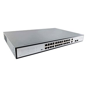 Uranium Poe-2421sfp-300w 24 Port 10/100+2x Gigabit Uplink +1xsfp Rackmount Switch (realtek Chipset)