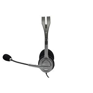 H111 Stereo 3.5mm Jack Gri Mikrofonlu Kulaklık 981-000593