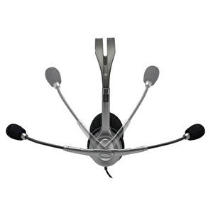 H111 Stereo 3.5mm Jack Gri Mikrofonlu Kulaklık 981-000593