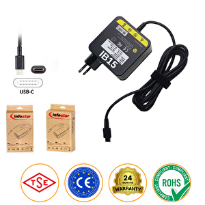 Toshiba Ile Uyumlu Portege X30-g  Adaptör, Şarj Aleti Cihazı Type-c