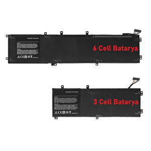 Dell Xps 15 7590  Batarya Ile Uyumlu  Pil  3 Cell