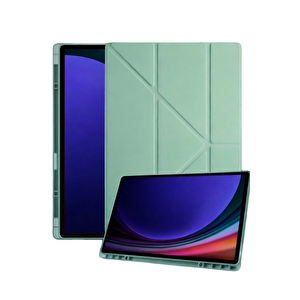 Evimdeyokyok Samsung Galaxy Tab A11 Plus Kalemlikli Mars Tablet Kılıfı - Açık Yeşil T20