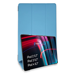 Evimdeyokyok Apple İpad 4 9.7 Kılıf Tablet Smart Kılıf - Mavi T20