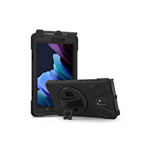 Evimdeyokyok Samsung Galaxy T577 Tab Active 3 Kılıf Amazing Tablet Kapak - Siyah T20