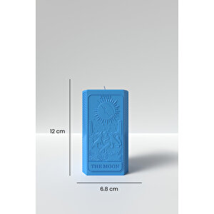 Desenli Tarot Ay Kartı Mum Silikon Kalıp -  The Moon Tarot Kartı Desenli Mum Kalıbı 12 X 6.8 Cm