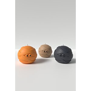 Sevimli Mumya Mum Silikon Kalıp - Halloween Mumya Mum Silikon Kalıp, Mum Yapım Malzemeleri  7 X 8 Cm
