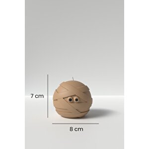 Sevimli Mumya Mum Silikon Kalıp - Halloween Mumya Mum Silikon Kalıp, Mum Yapım Malzemeleri  7 X 8 Cm