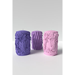 Bahar Perisi Mum Silikon Kalıp -  Mitoloji Bahar Tanırçası Desenli Mum Kalıbı 10 X 7 Cm